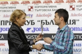Футбол - награждаване на Мигел Бедоя за играч N1 на 10-и гръг - 02.10.2014