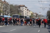 Футбол - шествие на ЦСКА преди мача за Купата - 11.04.2018