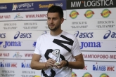 Футбол - награждаване играч на кръга - Станислав Костов и Габриел Обертан - 04.10.2018