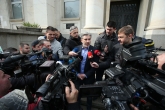 Футболисти и фенове на ПФК Левски поднесоха цветя пред паметника на Васил Левски - 19.02.2020