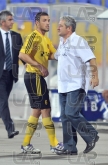 Coach Ferario Spasov - right - Football game - Levski Sofia - Botev Plovdiv ,19.08.12 - Sofia - Geor